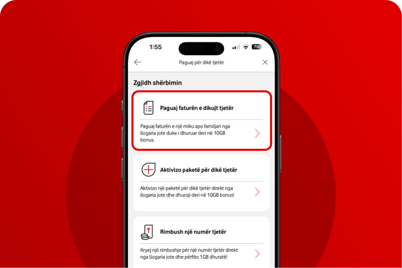 Paguj faturë për dikë tjetër card img